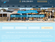 Tablet Screenshot of clearwaterbeachclub.com